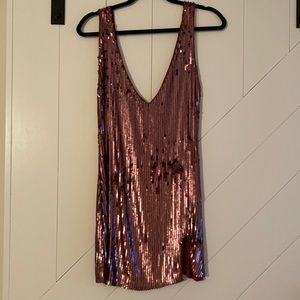 Free People Rose Sequin Dress